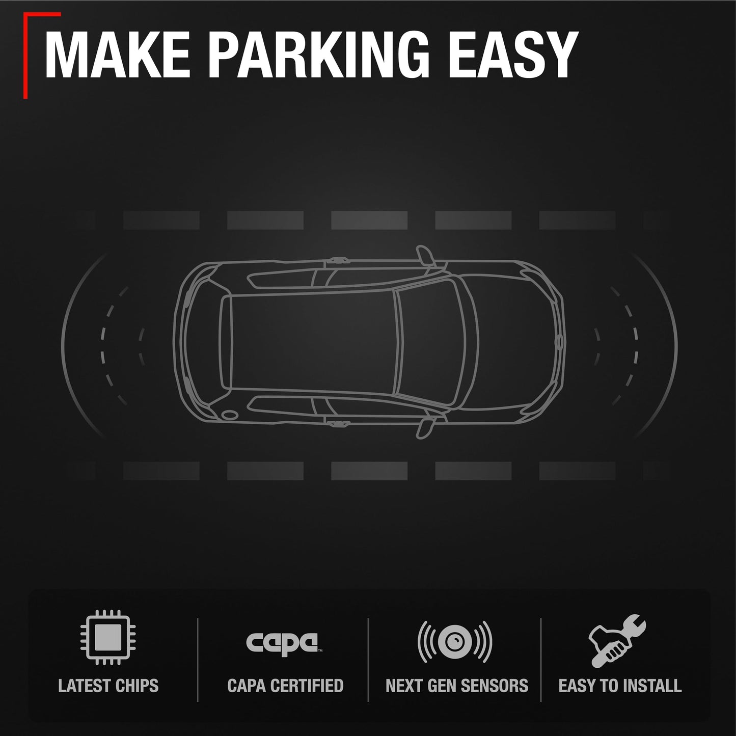 2007-2018 Chevrolet GMC Avalanche Silverado Tahoe Yukon Cadillac Escalade Buick Enclave Lucerne Rear Parking Sensor 1 Pack - Reverse Parking Assist Sensor