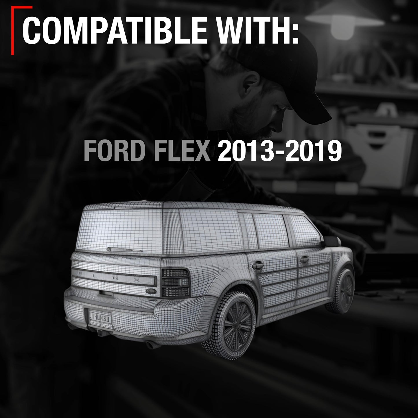 2013-2019 Ford Flex Rear View Backup Camera - Reverse Park Assist Camera Replacement
