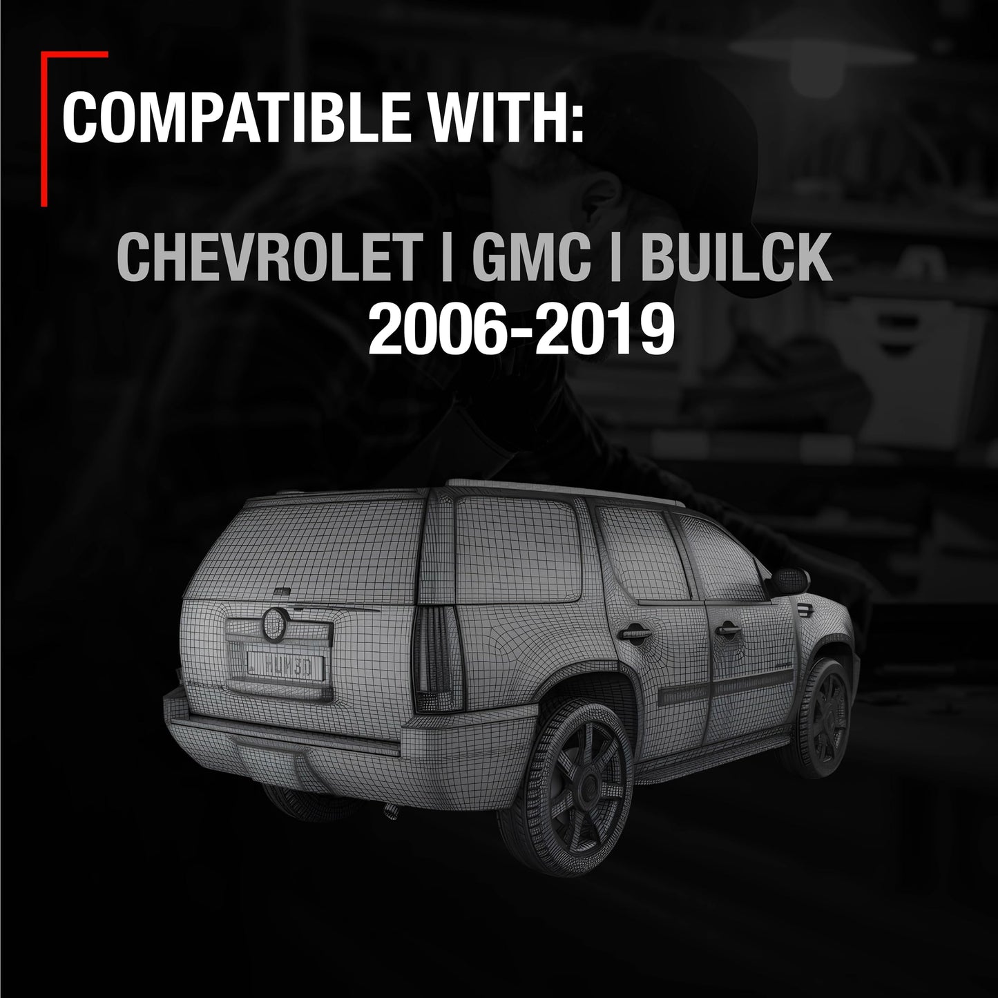 2007-2018 Chevrolet GMC Avalanche Silverado Tahoe Yukon Cadillac Escalade Buick Enclave Lucerne Rear Parking Sensor 1 Pack - Reverse Parking Assist Sensor