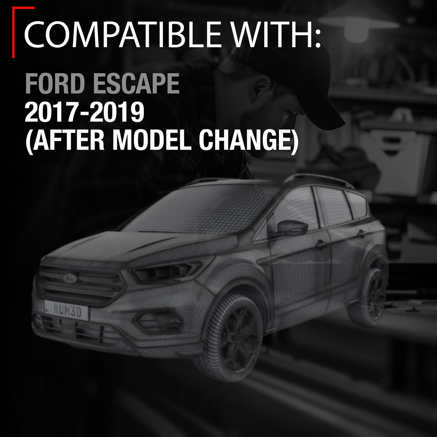 2017-2019 Ford Escape Car Parking Sensors - Front or Rear Bumper Parking Aid Sensor, Backup Reverse Parking Assist Kit