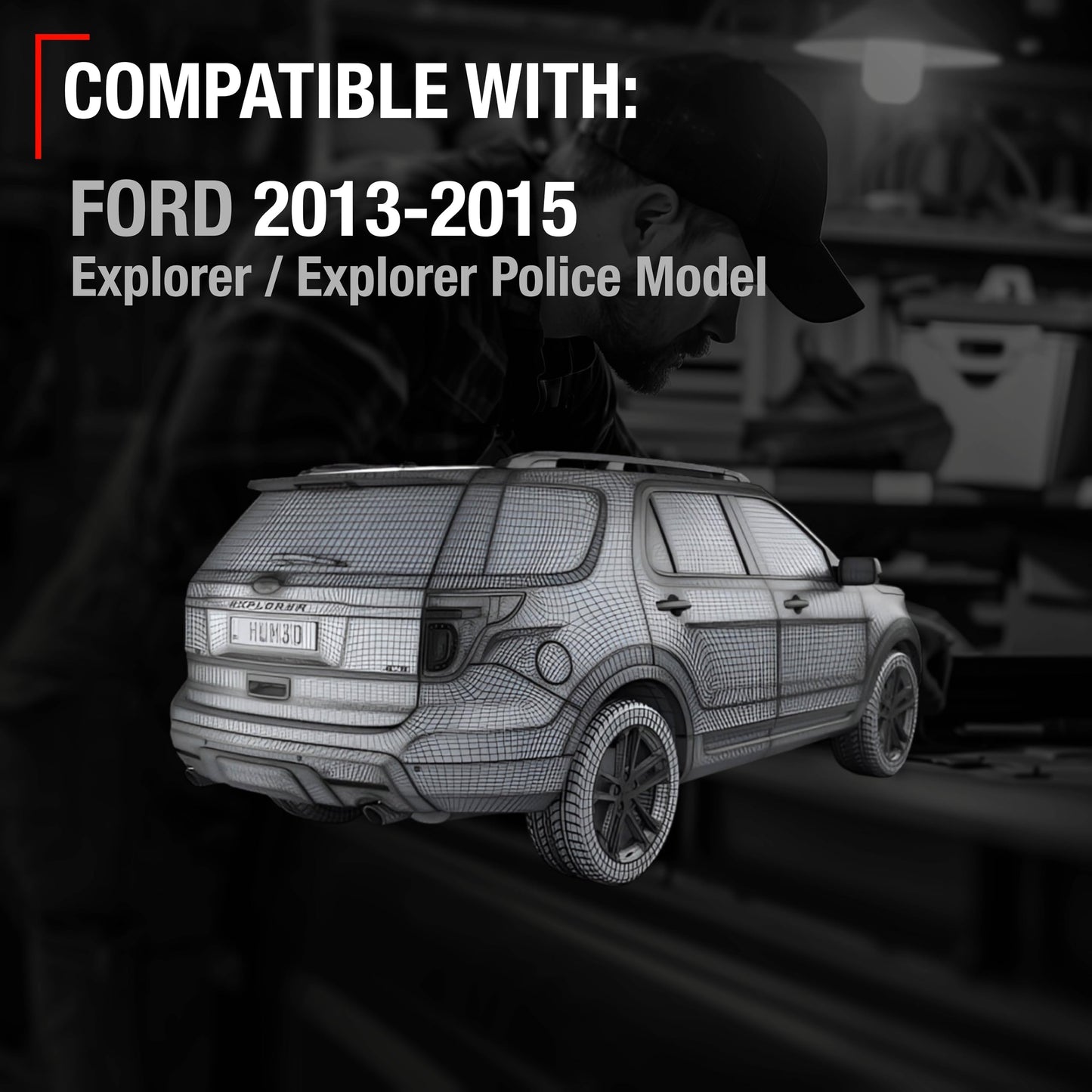 2013-2015 Ford Explorer Rear View Backup Camera - Reverse Park Assist Camera Replacement