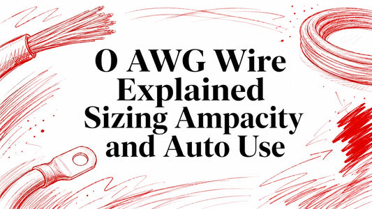 0 AWG Wire Explained Sizing Ampacity and Auto Use