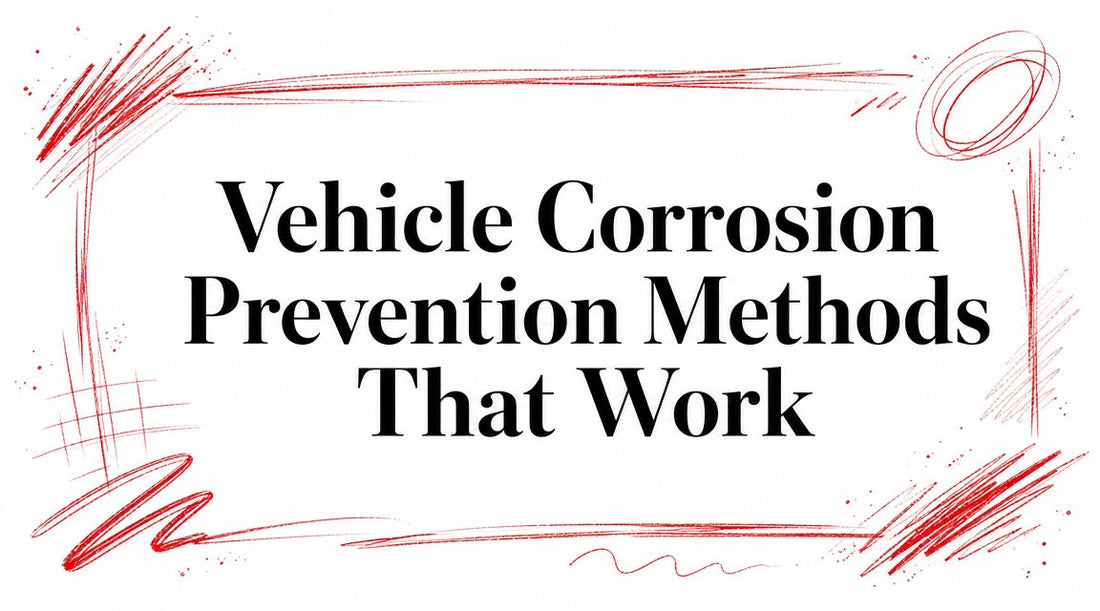 Vehicle Corrosion Prevention Methods That Work