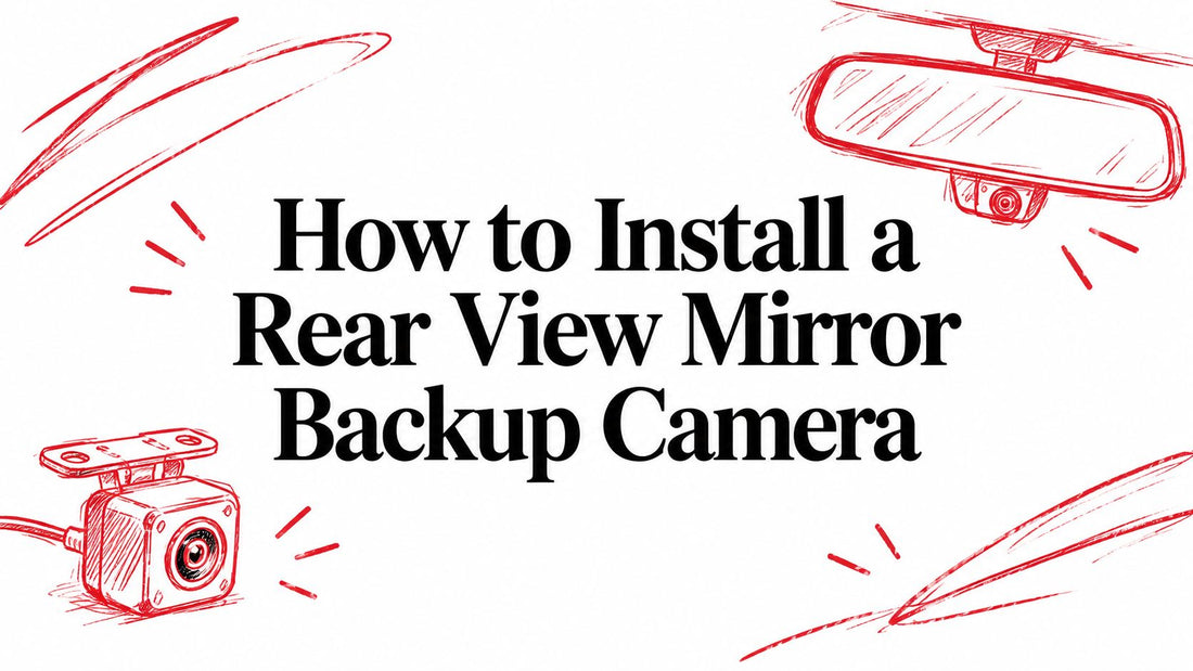 How to Install a Rear View Mirror Backup Camera