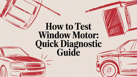 How to test window motor: Quick Diagnostic Guide
