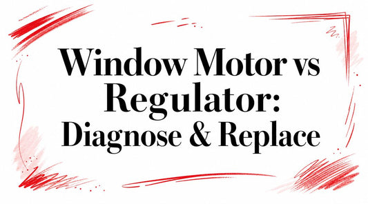 Window Motor vs Regulator: Diagnose & Replace