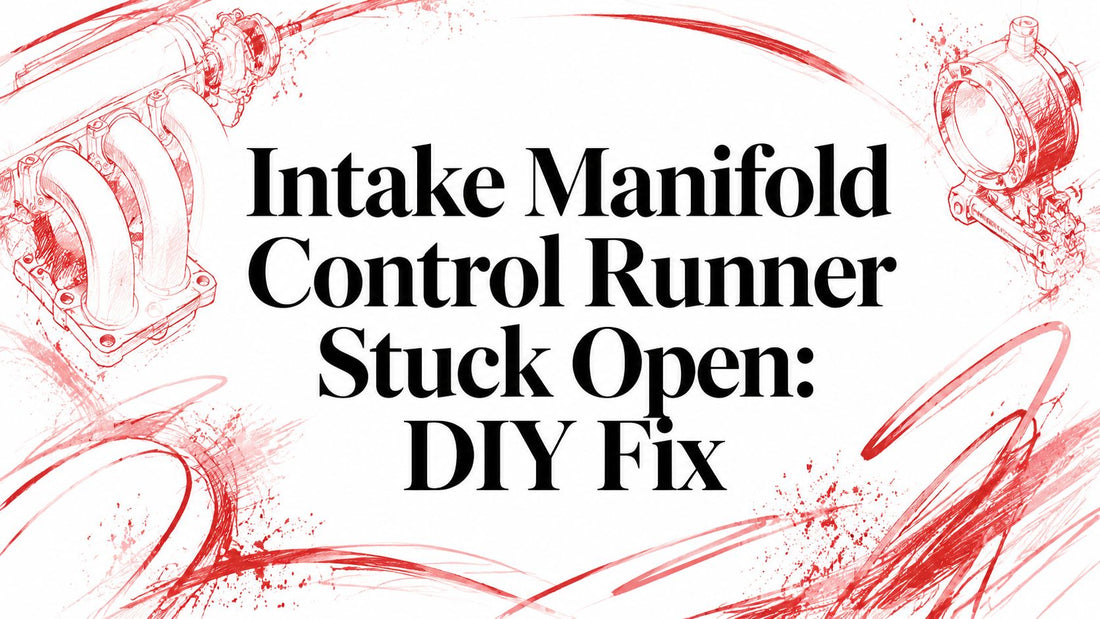 Intake Manifold Control Runner Stuck Open: DIY Fix
