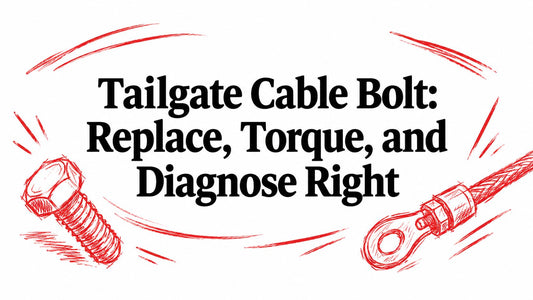 Tailgate Cable Bolt: Replace, Torque, and Diagnose Right
