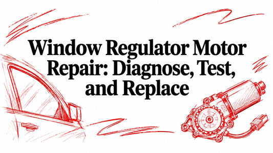 Window Regulator Motor Repair: Diagnose, Test, and Replace