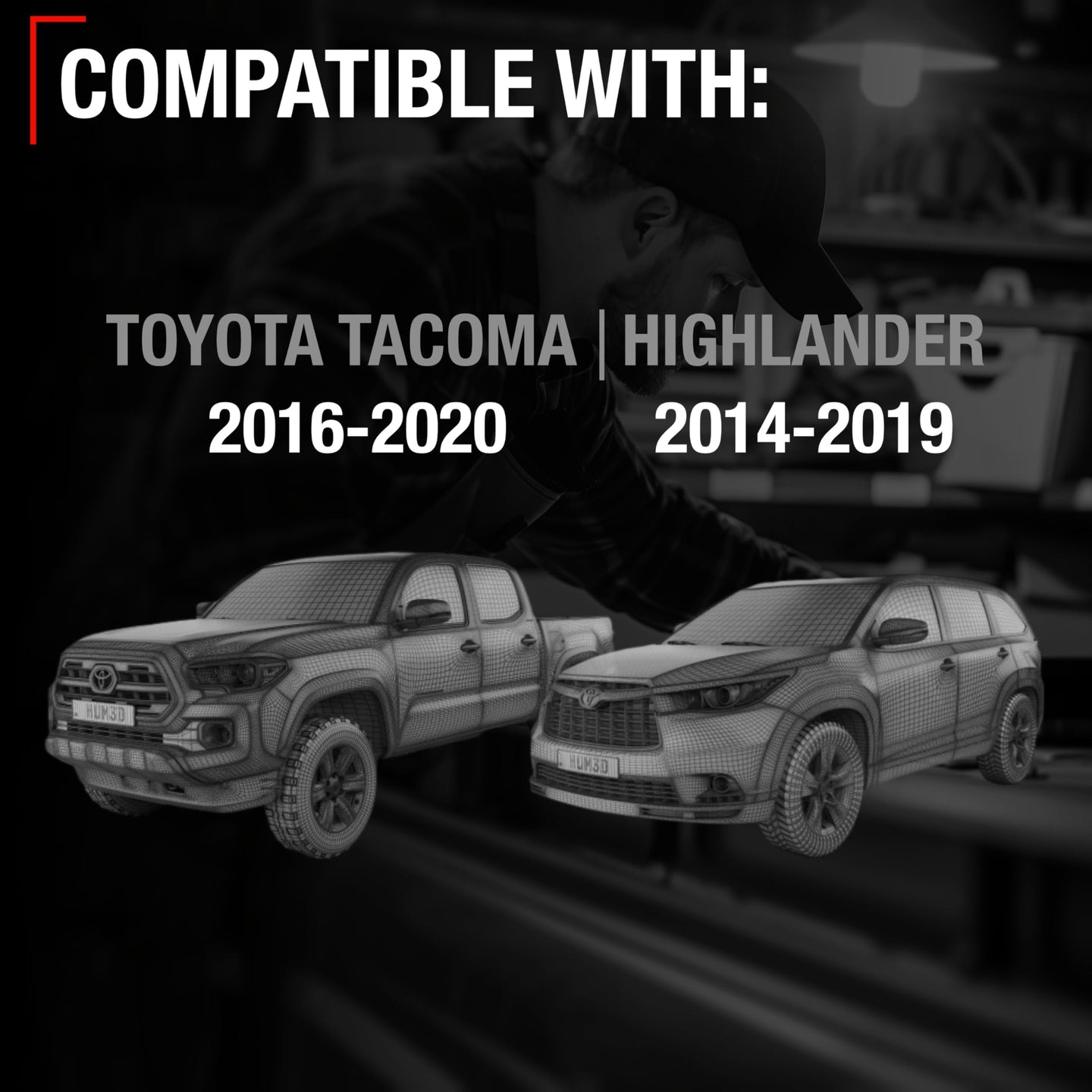 2016-2020 Toyota Tacoma Exterior Front Driver Door Handle & Cover, All Chrome w/ Keyhole - Front Driver Side Handle