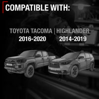 2016-2020 Toyota Tacoma Exterior Front Driver Door Handle & Cover, All Chrome w/ Keyhole - Front Driver Side Handle