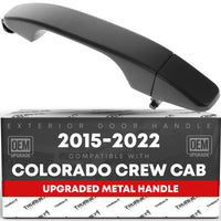 Chevrolet Colorado Exterior Rear Door Handle with Cover and Gasket (Crew Cab) - Rear Driver or Passenger Side Handle