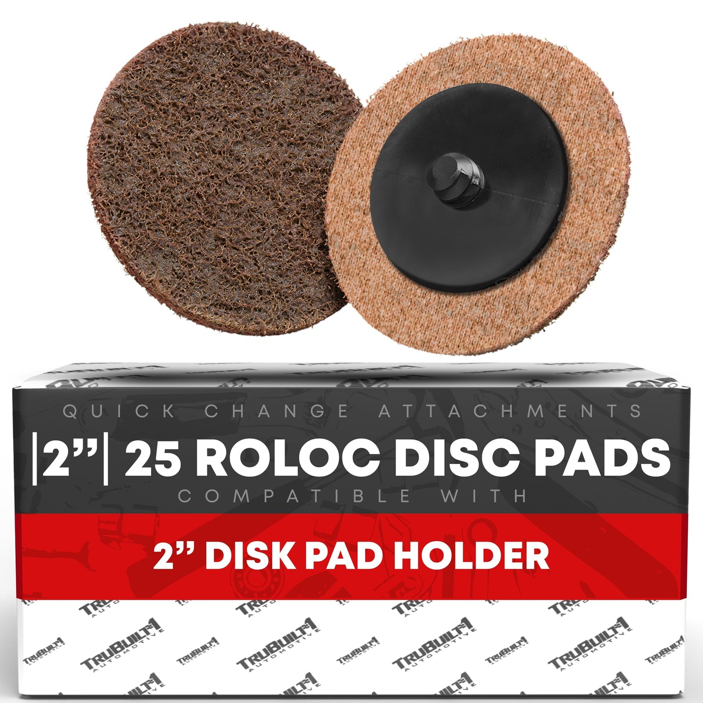 3M Roloc Surface Conditioning Disc SC-DR, 2", Pack of 25 - Type R - Rust Remover for Metal - Conditioning Disc Coarse 2"