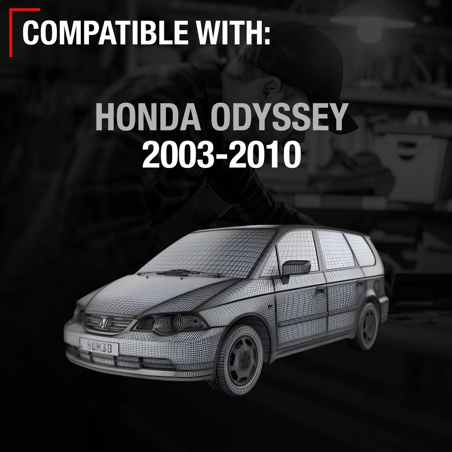 2005-2010 Honda Odyssey Sliding Door Roller Assembly Set Driver and Passenger Side - Upgraded Metal - Sliding Door Driver + Passenger Set