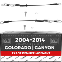 2004-2014 Chevrolet Colorado Tailgate Cable Replacement Set, Metal