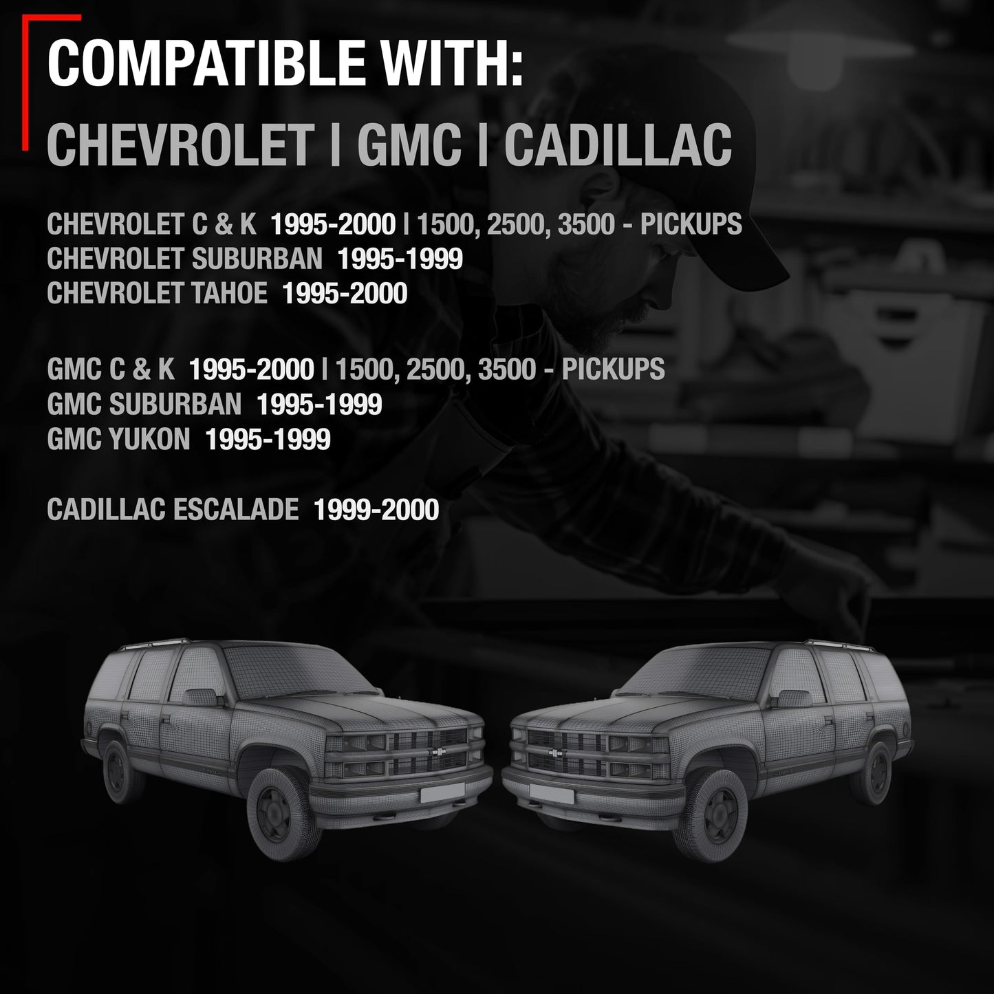 1988-1999 Chevrolet C1500 K1500 K2500 K3500 GMC C1500 C2500 Exterior Front Driver and Passenger Door Handle - Textured Black - Metal Lever Right + Left Handle