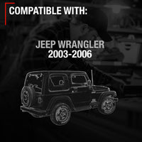 2003-2006 Jeep Wrangler Interior Front Passenger Door Handle - Textured Black Plastic - Passenger Door Handle