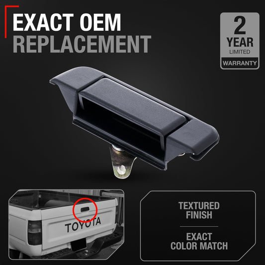 1989-1995 Toyota 4Runner Pickup Tailgate Handle Assembly - OEM Replacement Latch - Platic Tailgate Handle