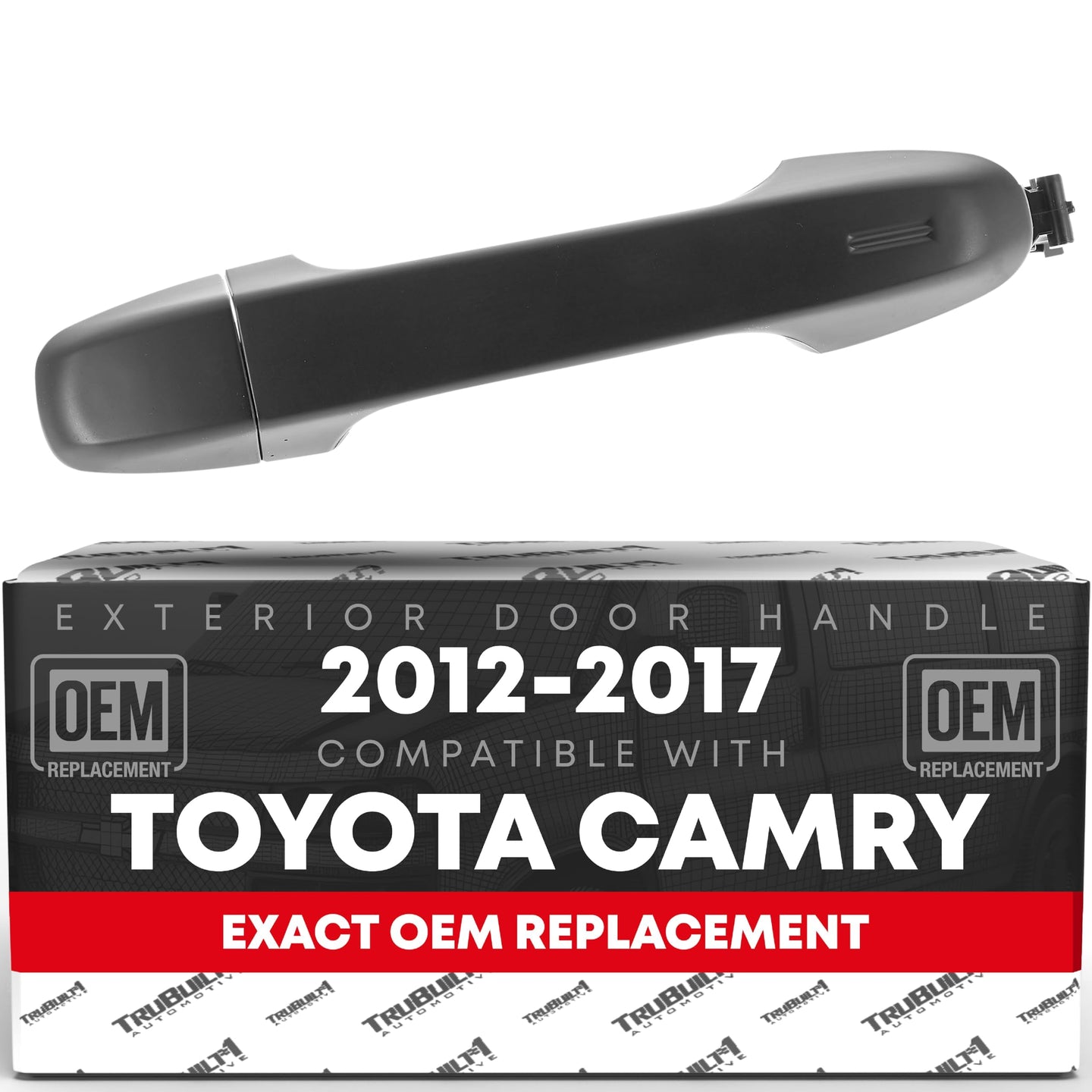 2012-2020 Toyota Yaris Prius C Camry Auris 86 C-HR Subaru BRZ Scion FR-S iM Exterior Rear Driver or Passenger Door Handle - Primed Black - Rear Driver & Passenger Door Handle