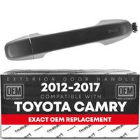 2012-2020 Toyota Yaris Prius C Camry Auris 86 C-HR Subaru BRZ Scion FR-S iM Exterior Rear Driver or Passenger Door Handle - Primed Black - Rear Driver & Passenger Door Handle