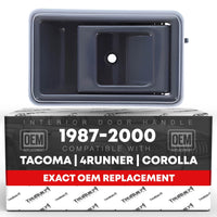 Toyota Corolla Tacoma Passenger Door Handle - Interior - Gray Plastic - 1988-2000 - Gray,Passenger Door Handle