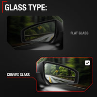 2019-2024 Nissan Altima Passenger Side Mirror Replacement Powered Manual Fold Convex Glass Smooth Black - Passenger Side Mirror