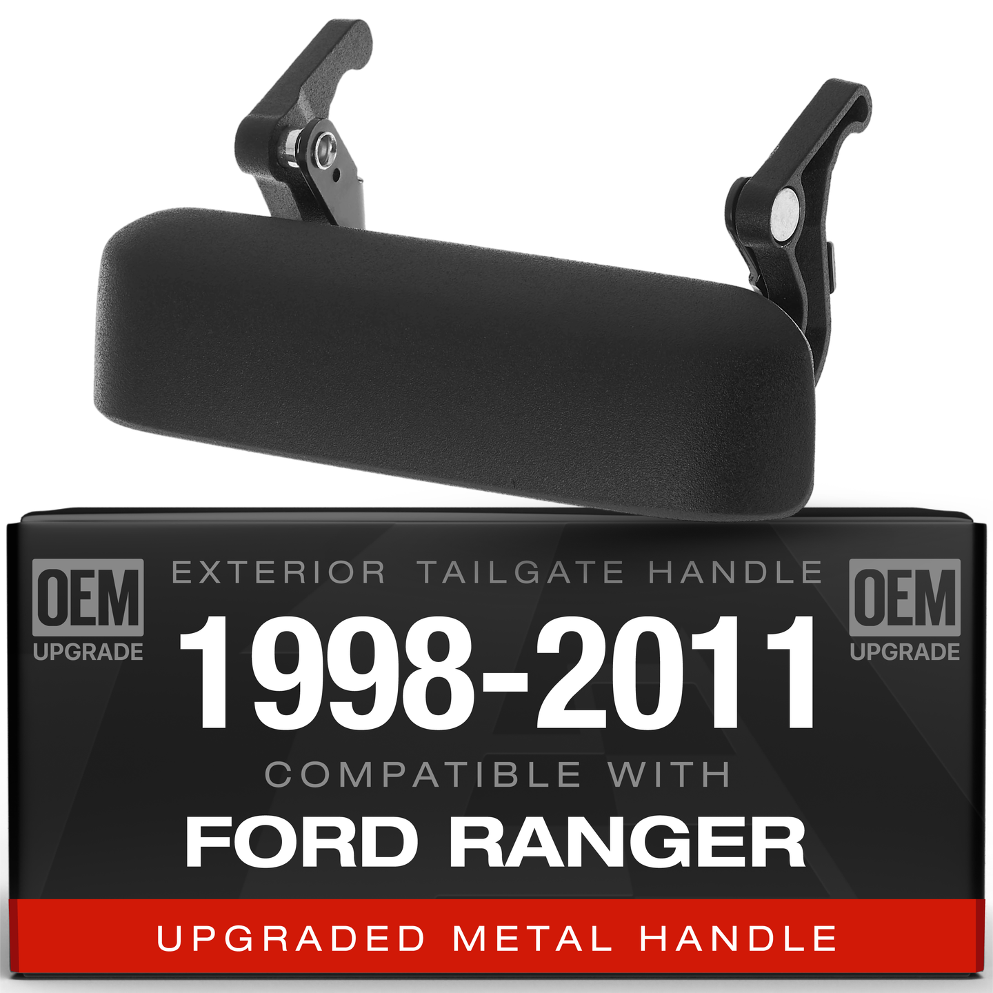 1998-2011 Ford Ranger Tailgate Handle - Textured Black - Plastic Tailgate Handle