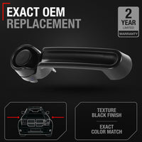 2007-2018 Jeep Wrangler Liberty 2007-2011 Dodge Nitro Exterior Front/Rear Driver & Passenger Door Handle - Textured Black - 1 Pack