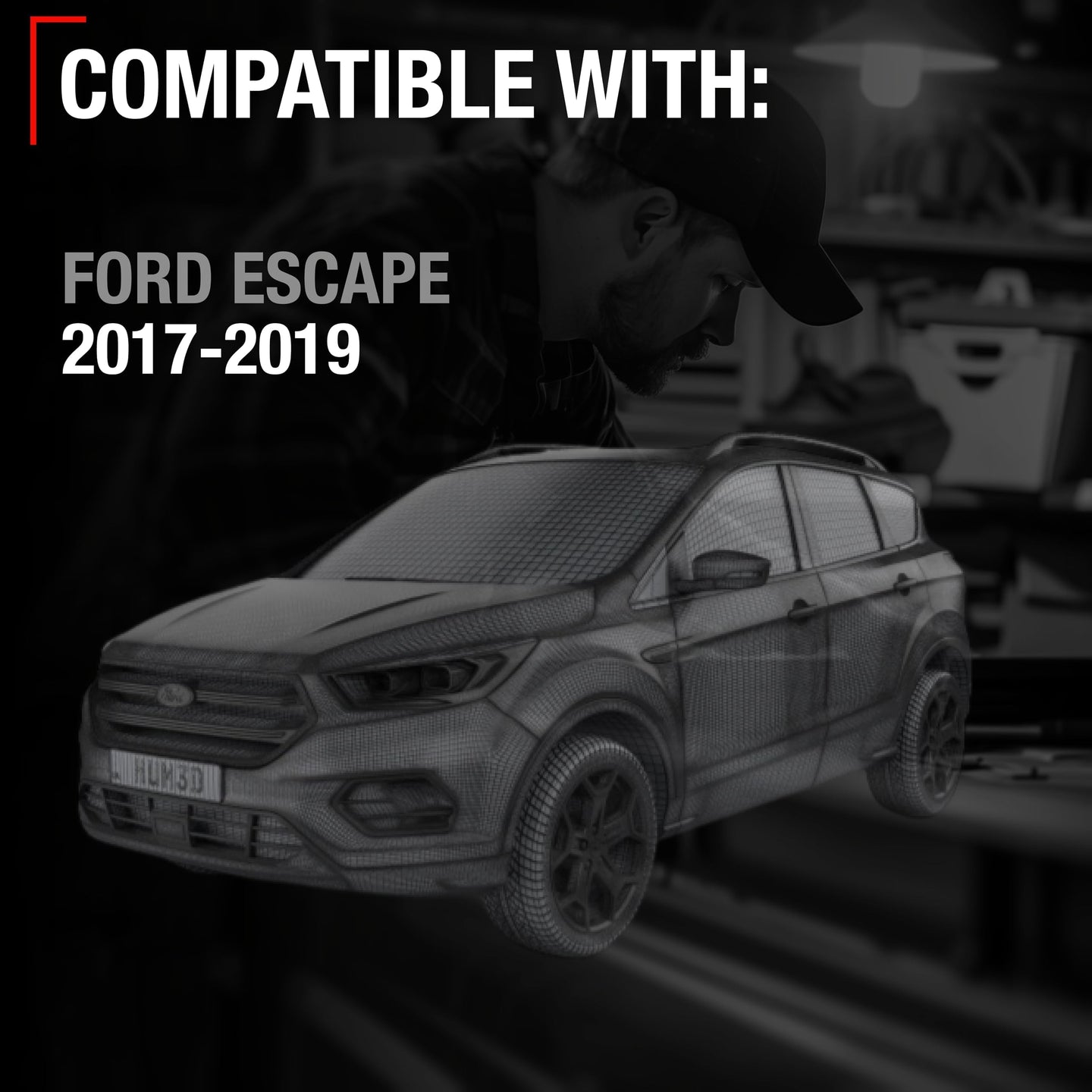 2017-2019 Ford Escape Car Parking Sensors 4 Pieces - Front or Rear Bumper Backup Reverse Parking Assist Kit