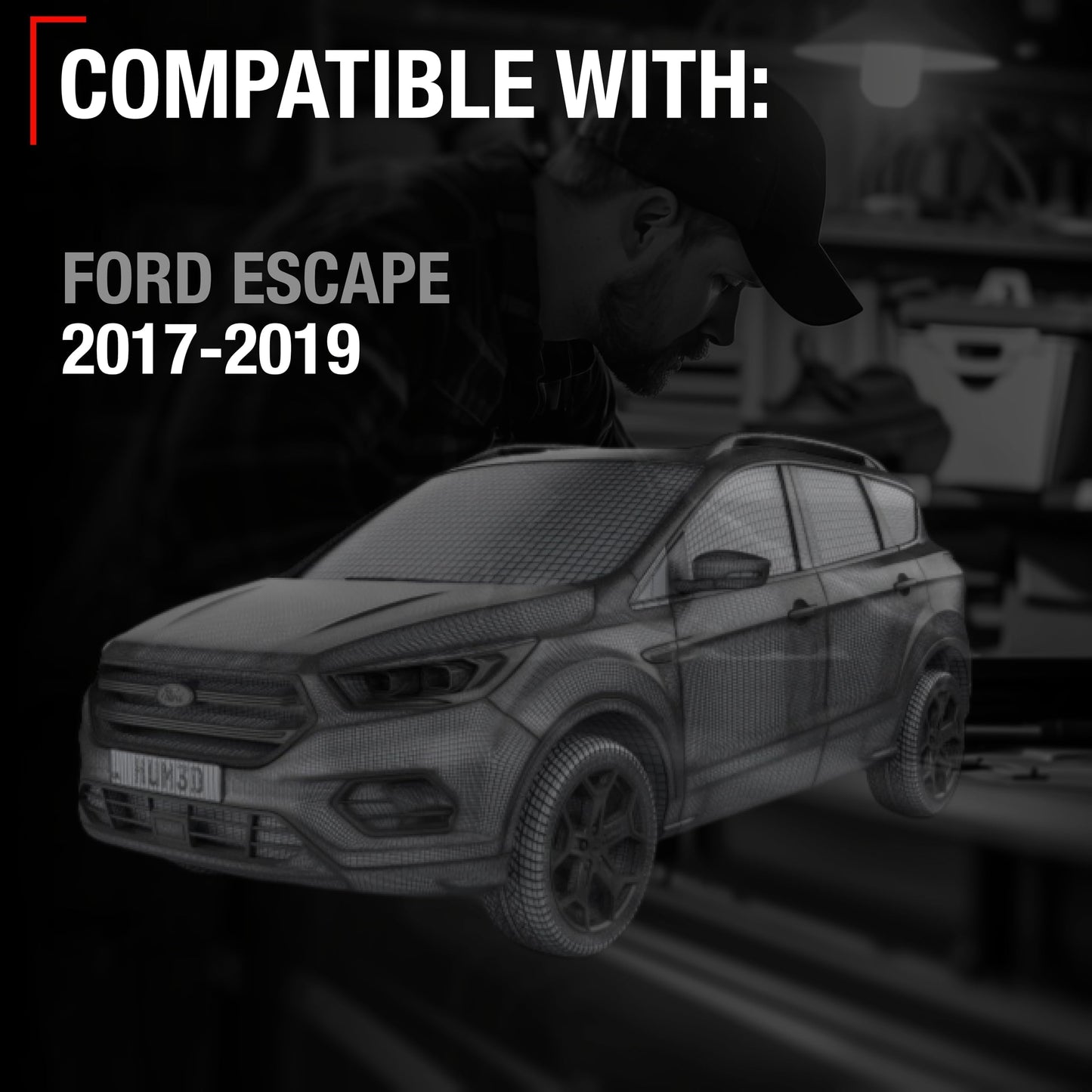 2017-2019 Ford Escape Car Parking Sensors 4 Pieces - Front or Rear Bumper Backup Reverse Parking Assist Kit