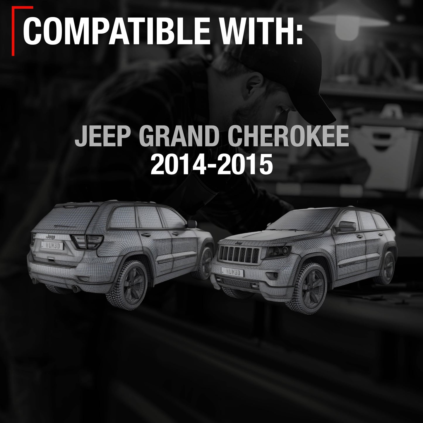 2014-2015 Jeep Grand Cherokee Rear View Backup Camera - Reverse Park Assist Replacement