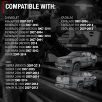 2007-2014 Chevrolet Silverado Front Passenger Door Handle, All Chrome - Front Passenger Handle without Keyhole