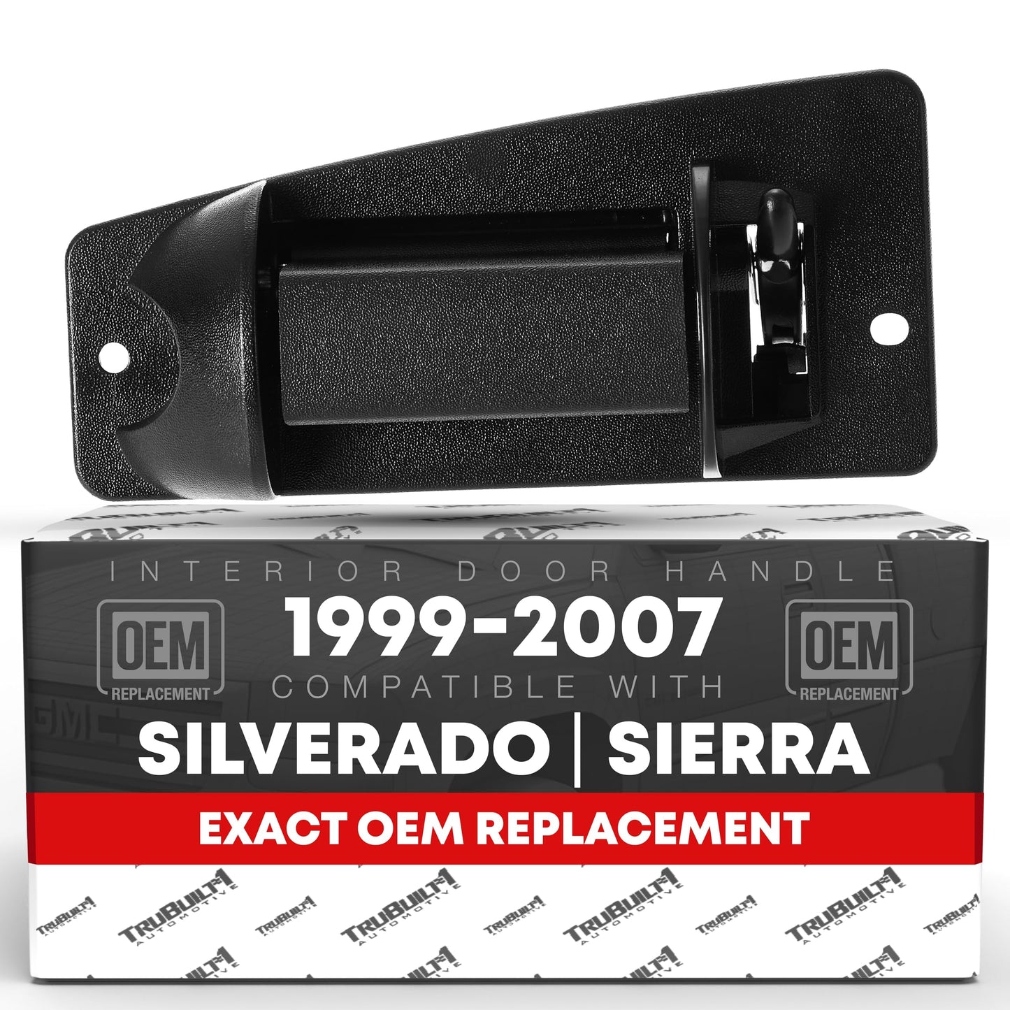 1999-2007 Chevrolet Silverado 1500 2500 GMC Sierra 1500 2500 3500 Extended Cab Rear Driver Door Handle - Black - Left Side Ext Cab Handle (Plastic)
