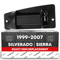 1999-2007 Chevrolet Silverado 1500 2500 GMC Sierra 1500 2500 3500 Extended Cab Rear Driver Door Handle - Black - Left Side Ext Cab Handle (Plastic)