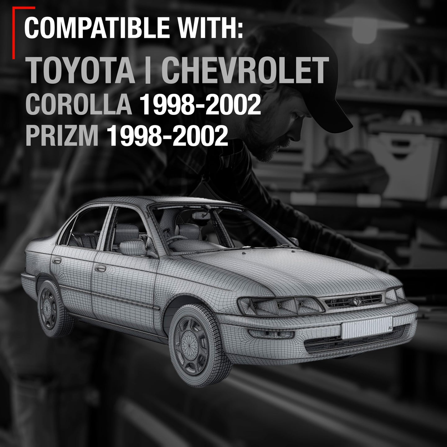1998-2002 Toyota Corolla Interior Rear Passenger Door Handle - Light Gray Charcoal - Rear Passenger Side Handle