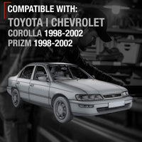 1998-2002 Toyota Corolla Interior Rear Passenger Door Handle - Light Gray Charcoal - Rear Passenger Side Handle