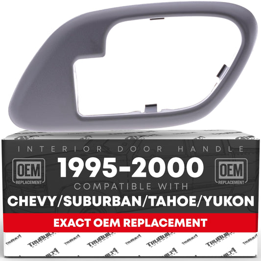 Chevrolet GMC Suburban C/K C3500HD C5500 Interior Door Handle Bezel - Front Passenger Side - Gray - Front or Rear Passenger Side Bezel