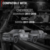 Chevrolet Silverado GMC Sierra Tailgate Support Cables - Rear Metal Strap Pair for Driver & Passenger Side