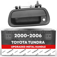 Toyota Tundra Tailgate Handle - Upgraded Metal - Exterior Latch - Textured Black with Keyhole - Metal Upgrade