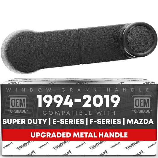 1993-2011 Ford Ranger F-Series E-Series Mazda B-Series Window Crank Handle Upgraded Metal - Black