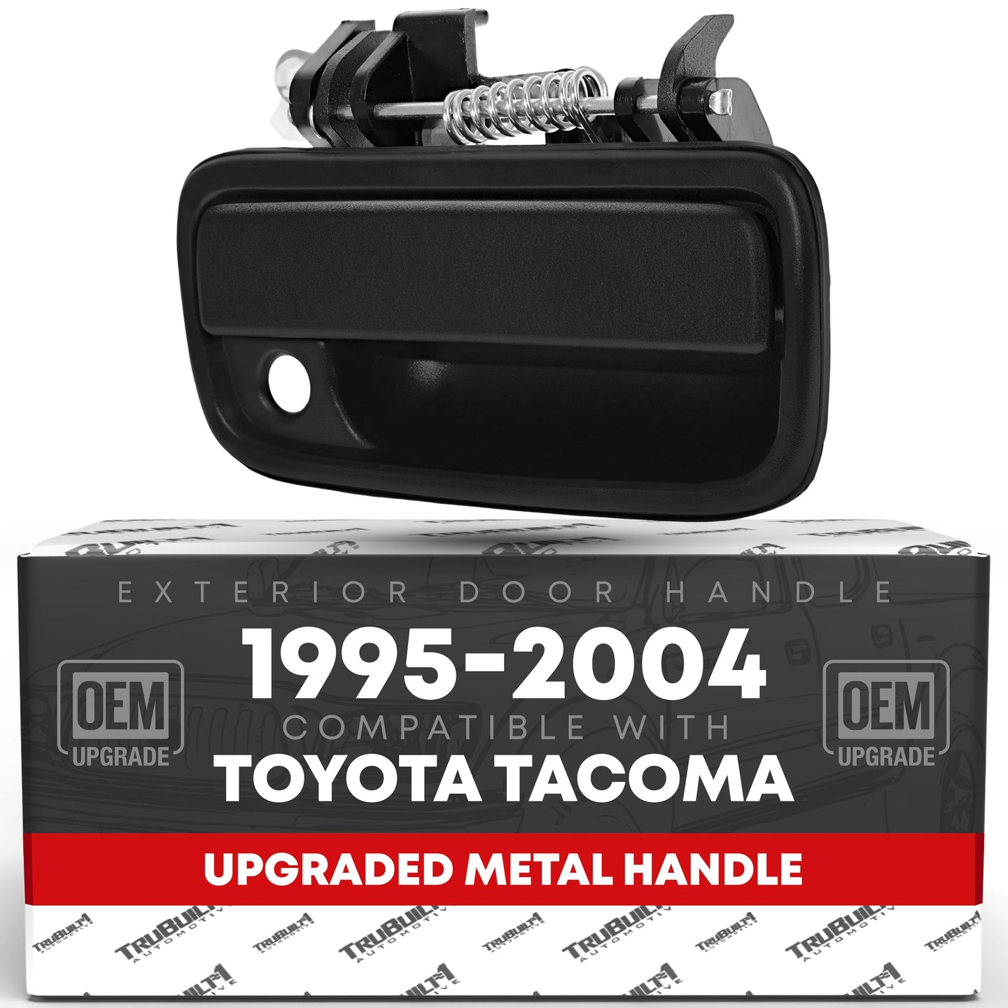 Toyota Tacoma Exterior Front Passenger Door Handle - Upgraded Metal - Textured Black - Passenger Handle (Metal)