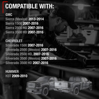 Chevrolet Silverado GMC Sierra Tailgate Cables - Rear Support Strap Set, Durable Metal Replacement
