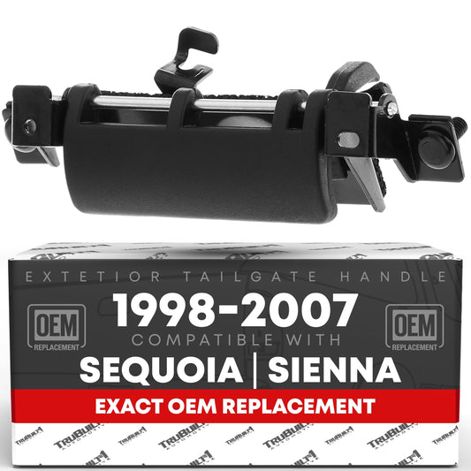 Toyota Sequoia Sienna Tailgate Handle - Smooth Black Plastic - 2001-2007 - Plastic