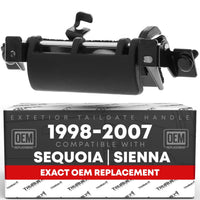 2001-2007 Toyota Sequoia 1998-2003 Sienna Tailgate Handle Assembly Replacement - Smooth Black - Plastic