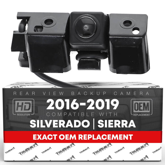 Chevrolet Silverado GMC Sierra Rear View Backup Camera - Reverse Park Assist - 2016-2019 Models