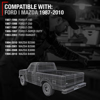 1993-2003 Ford Ranger 1994-2010 Mazda B-Series Tailgate Handle Latch Assembly, Upgraded Metal - Tailgate Handle - Metal