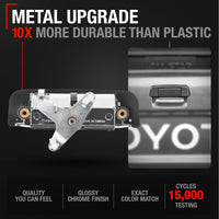 2005-2015 Toyota Hilux Vigo Tailgate Handle Assembly, Upgraded Metal w/ Plastic Housing - All Chrome - Chrome Tailgate Handle