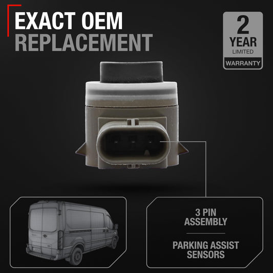 2019-2022 Ford Transit Car Parking Sensors 4 Pieces - Front or Rear Bumper Parking Aid Sensor Backup Reverse Parking Assist Kit