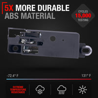 2006-2012 Ford Fusion Mercury Milan Lincoln MKZ Interior Rear Passenger Door Handle Replacement - All Chrome Plastic - Rear Passenger Handle