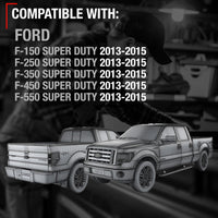 Ford Super Duty Tailgate Cable Set - Left & Right Rear Support Straps, 18.6" Metal for Tailgate Lift